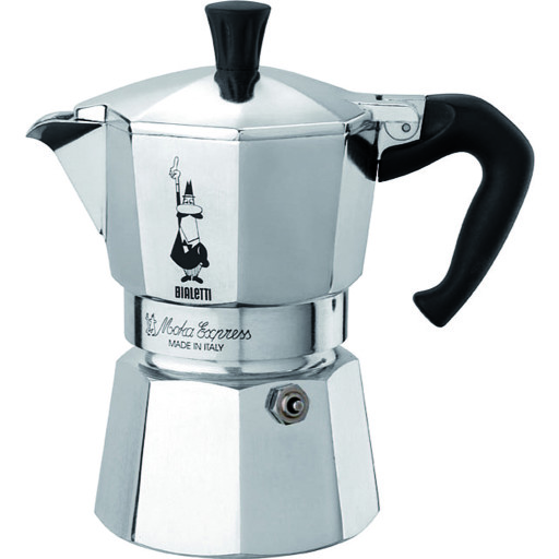 Bialetti Espressokocher Moka Express 2 Tassen, Silber