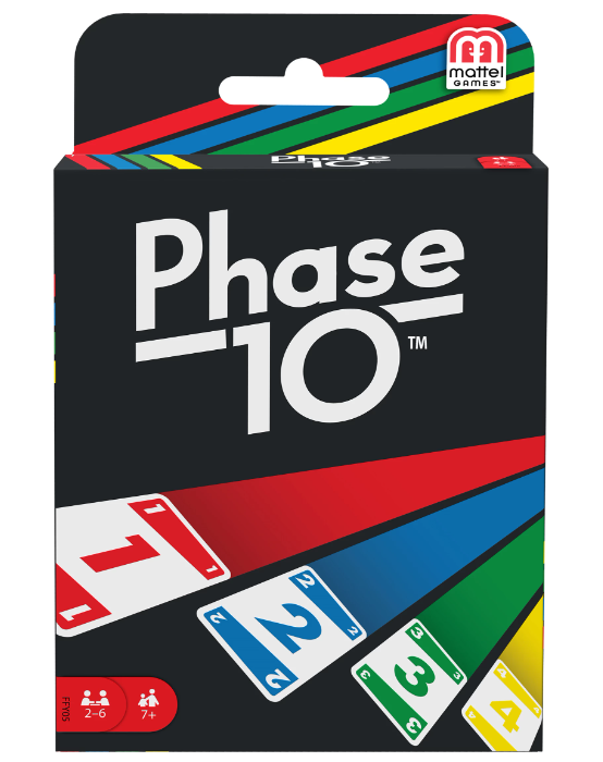 Phase 10 Basis Karten, d/f/i ab 7 Jahren, 2-6 Spieler, Kartenspiel, Dauer 60 Min.