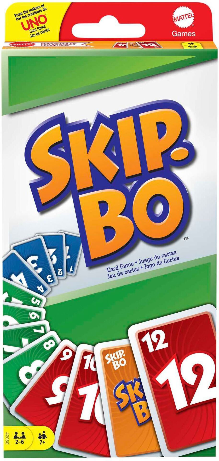 Skip-Bo, d/f/i ab 7 Jahren, 2-6 Spieler, ein strategisches Spiel