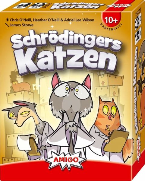 Schr&#246;dingers Katzen, d ab 10 Jahren, 2-6 Spieler, Spiel mit Behauptungen und Bluffs