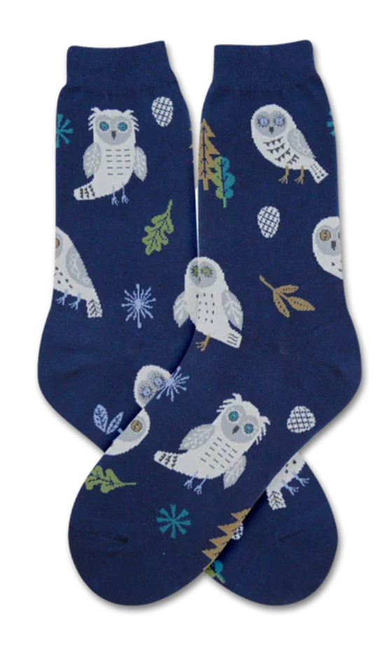 Womens Snow Owl Sock