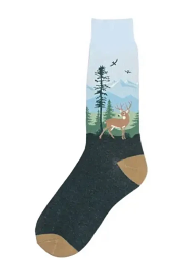 Mens White Tail Buck Socks